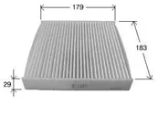 Фильтр салонный AC-933/983/ BRC-0708 BRONCO (95860-63J10;95860-62J00;CA-1402 Sak) SZ Swift;SX4
